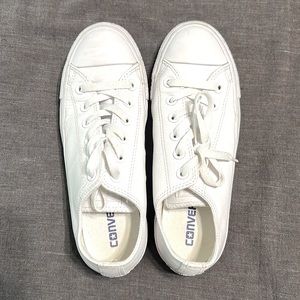White leather converse